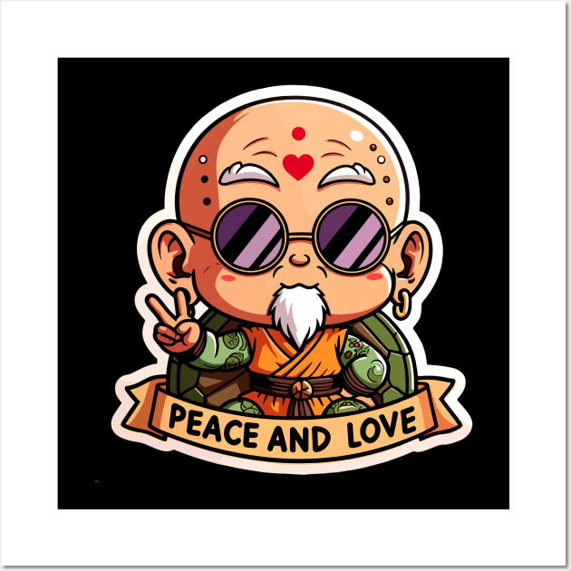 Zen Warrior Vibes: Chibi Shaolin Warrior Wall Art by diegotorres